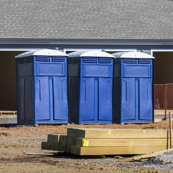 do you offer hand sanitizer dispensers inside the portable toilets in Cameron Mills